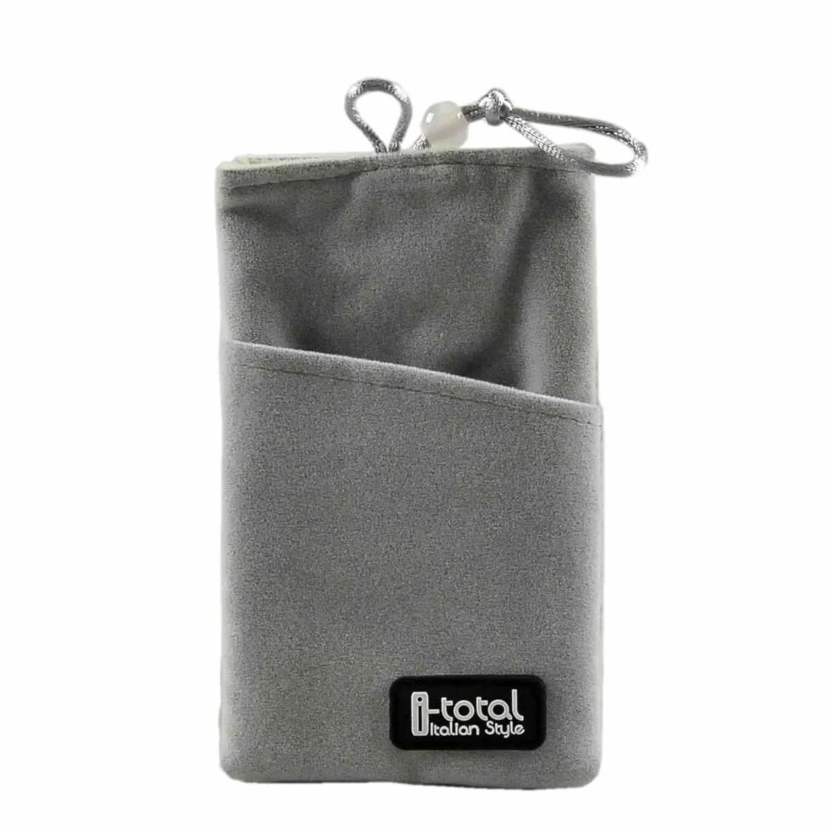 Cover Pochette Tessuto Universale Grigio