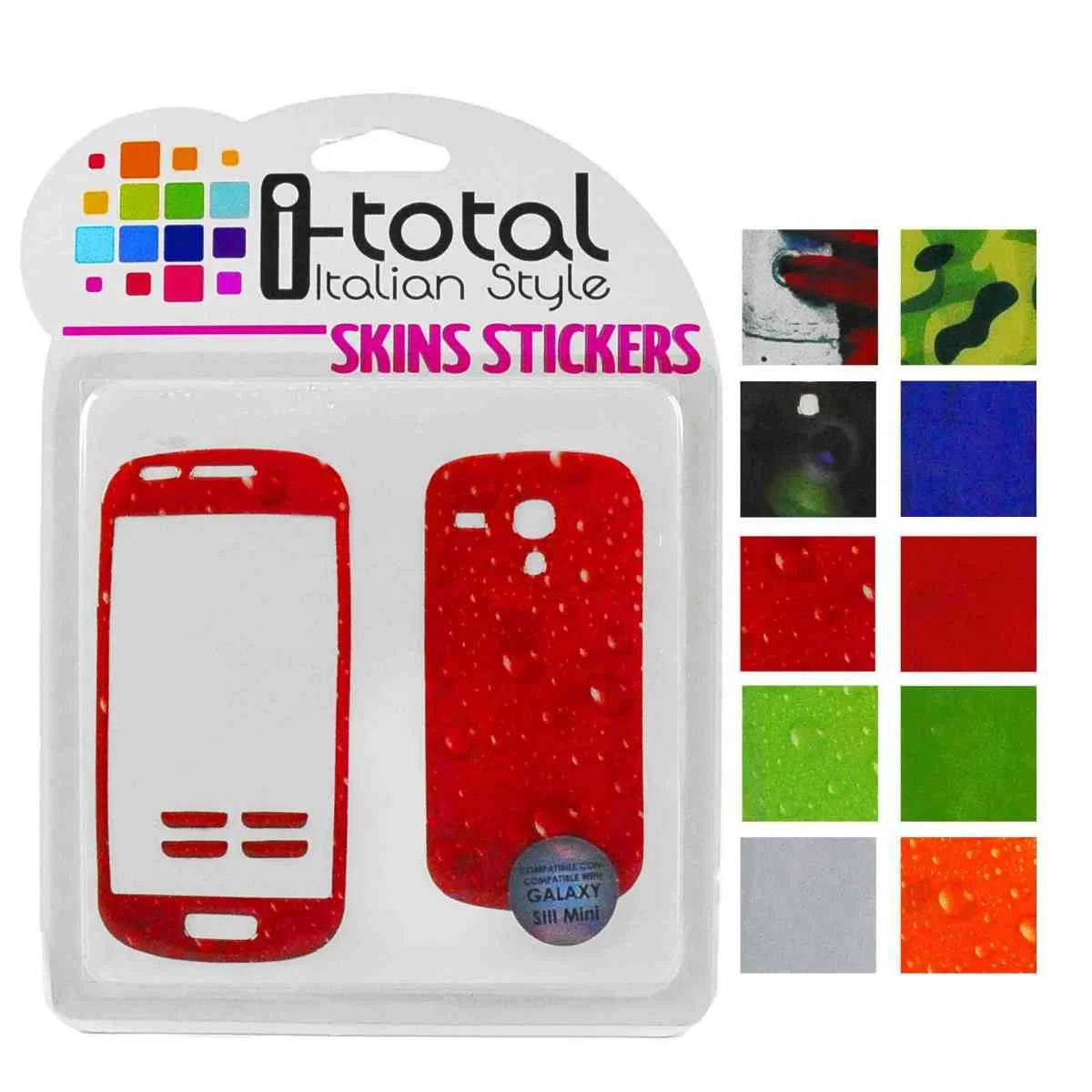 Sticker Adesivo Galaxy S3 Mini 10 Colori