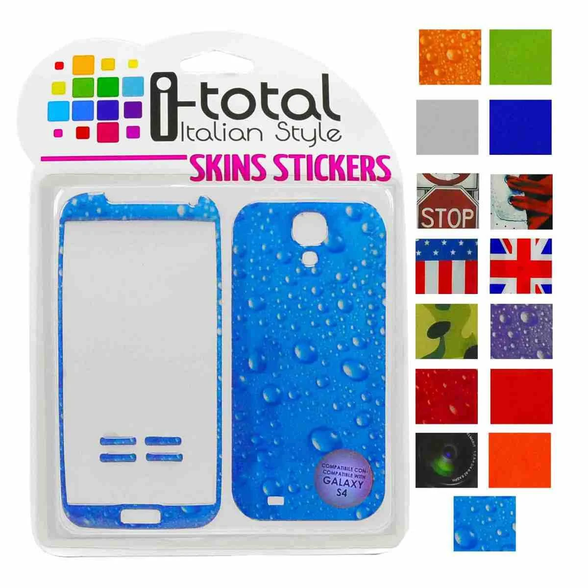 Sticker Adesivo Galaxy S4 15 Colori