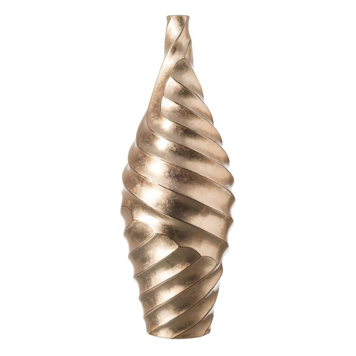 Vaso Ceramica Oro Onde cm.14x55