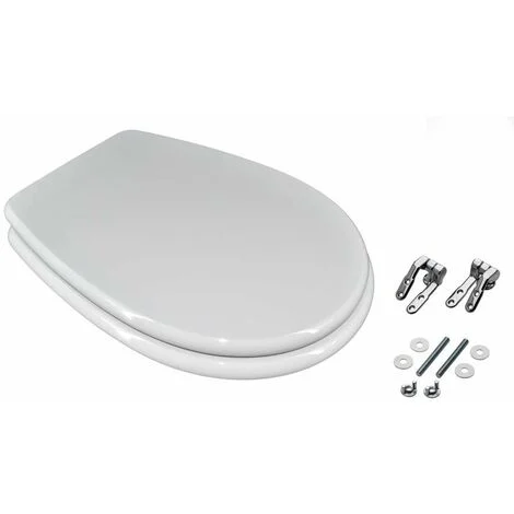 Sedile vaso wc compatibile liuto bianco cerniere cromo by seba - seba