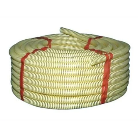 TUBO SPIRALATO PER ALIMENTI FLESSIBILE GIALLO D. MM. 25 ATOSSICO (17118)