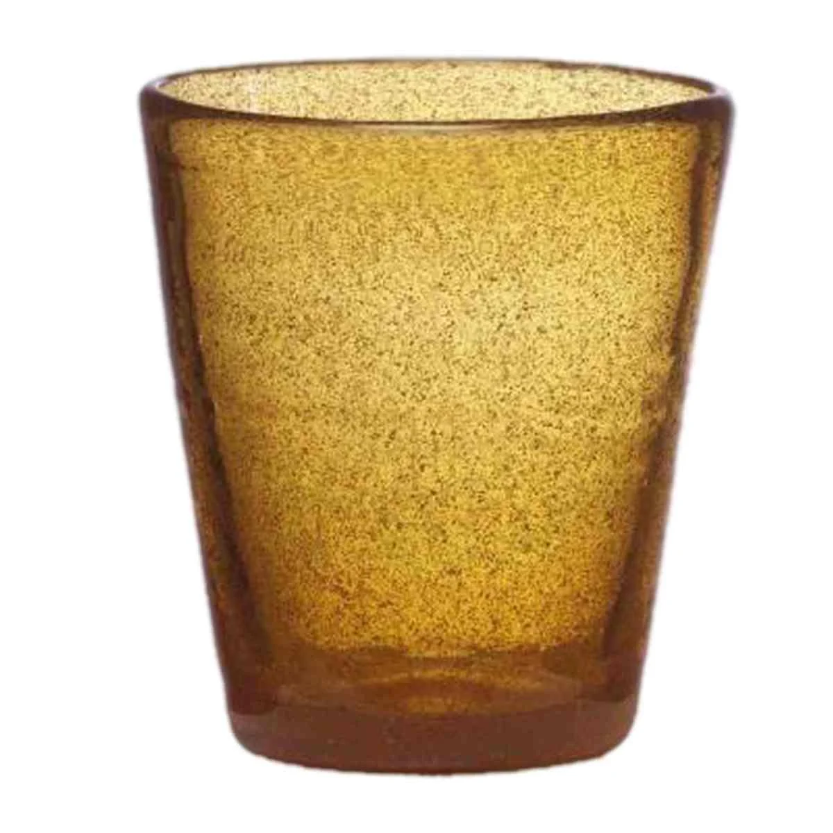 Bicchiere Vetro Singolo Acqua Surf Ambra ml.300