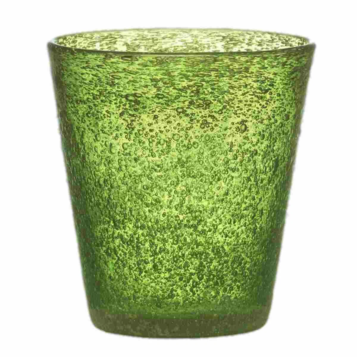 Bicchiere Vetro Singolo Acqua Surf Verde ml.300