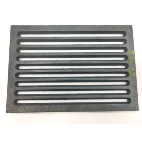 GRIGLIA IN GHISA PER CAMINO STUFA CM 20X30 CENERE (22039)
