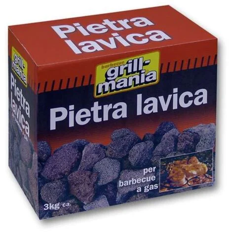 Ekla Grill Mania Pietra Lavica per Barbecue - Antracite 3 kg
