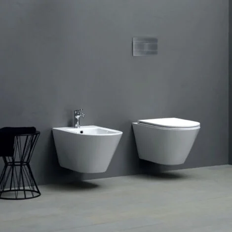 Sanitari Sospesi Moderni Azzurra Forma Wc Sedile Soft Close e Bidet