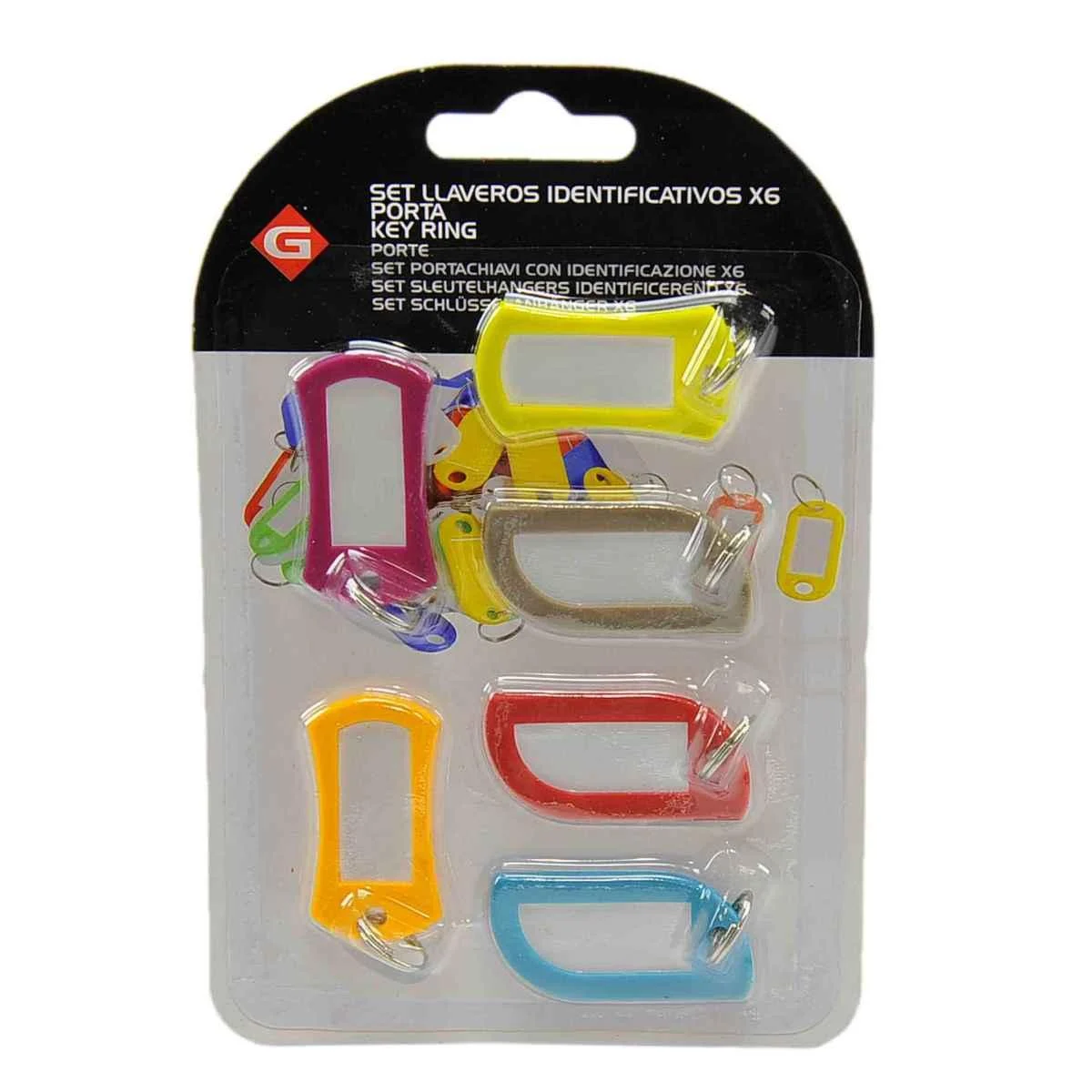 Portachiave PVC Color  Set pz.6