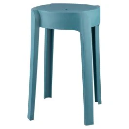 Sgabello ottanio impilabile in plastica PP, Twist Sibilla