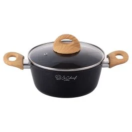 Casseruola 20 cm con coperchio, rivestimento in ceramica, induzione, Osaka SìChef