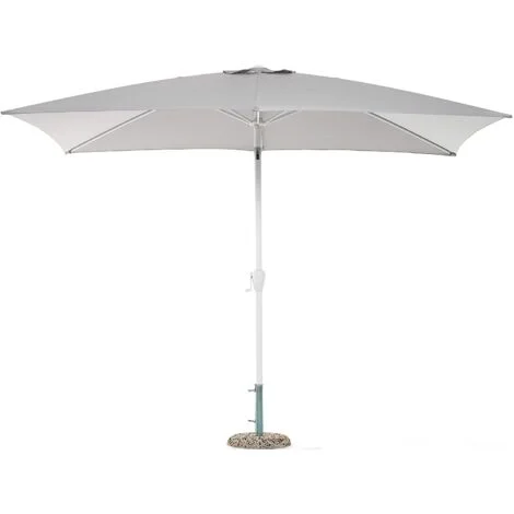 Ombrellone palm beach bianco 3x2 mt giardino balcone campeggio spiaggia