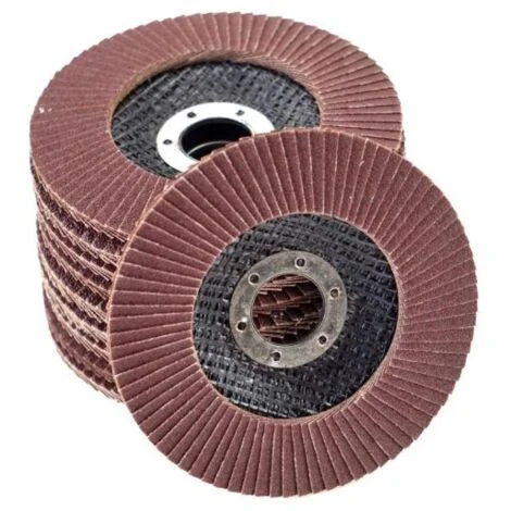 10 DISCHI PER SMERIGLIATRICE 115 MM DISCO LAMELLARE ABRASIVO GRANA 100 MM