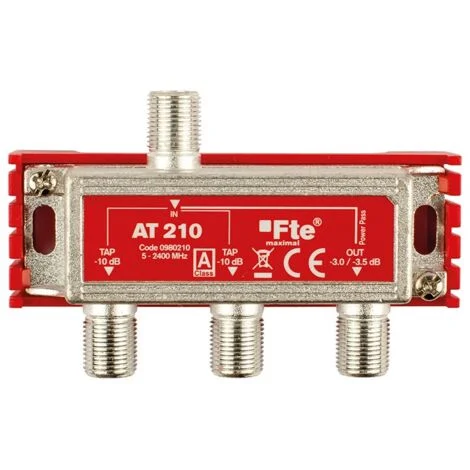 Derivatore TV/SAT FTE Classe A 1 Uscita 2 Derivate 5-2400 MHz 10 dB AT210