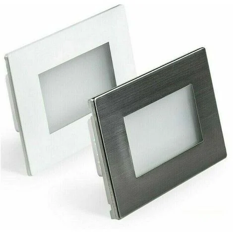 Faretto Segnapasso Led Per cassetta 503 3W IP65 220V 4000k da Interno ed Esterno