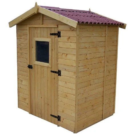 casetta in legno da giardino habrita "eden" in abete massello 180x145x204 cm
