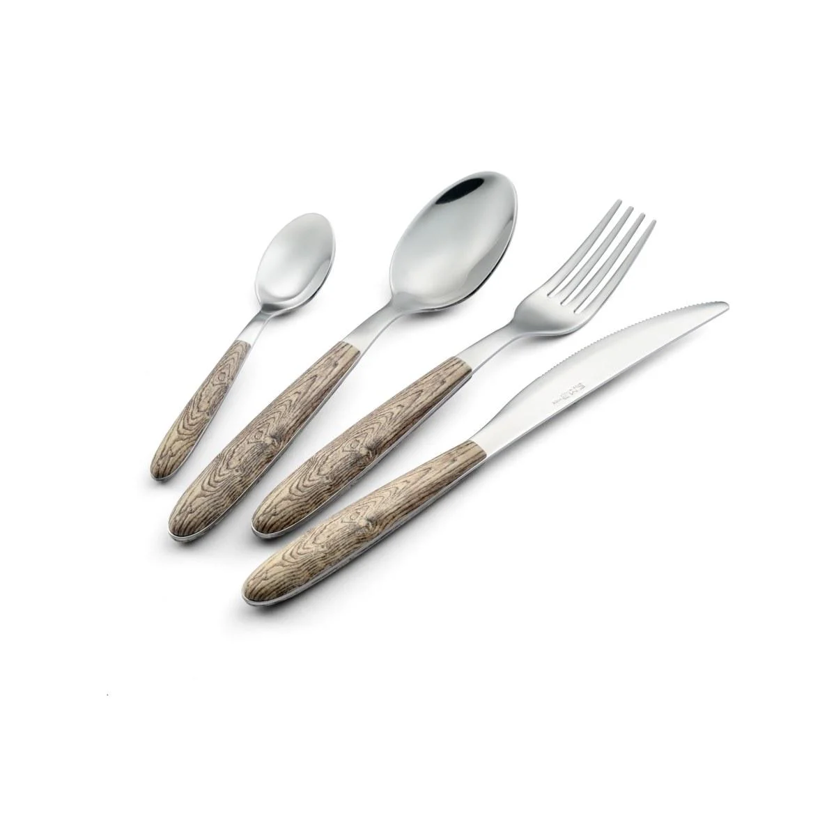 Posate Inox pz.24 Eme Vero Larice