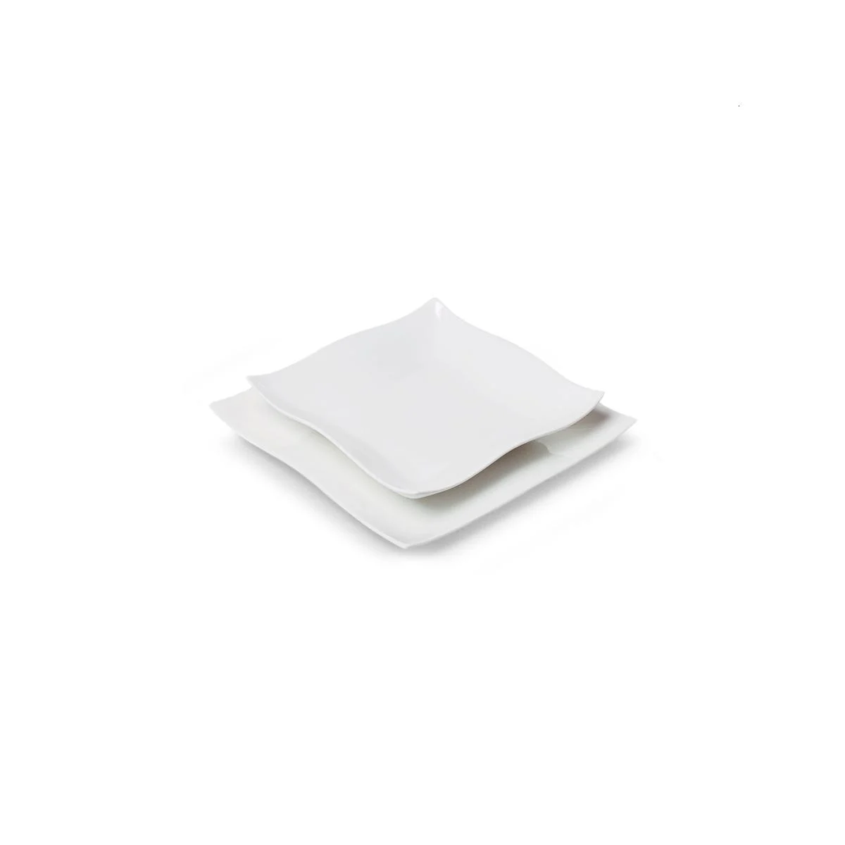 Piatti Tavola Set pz.6 Porcellana Fade Fondo Helton cm.22x22