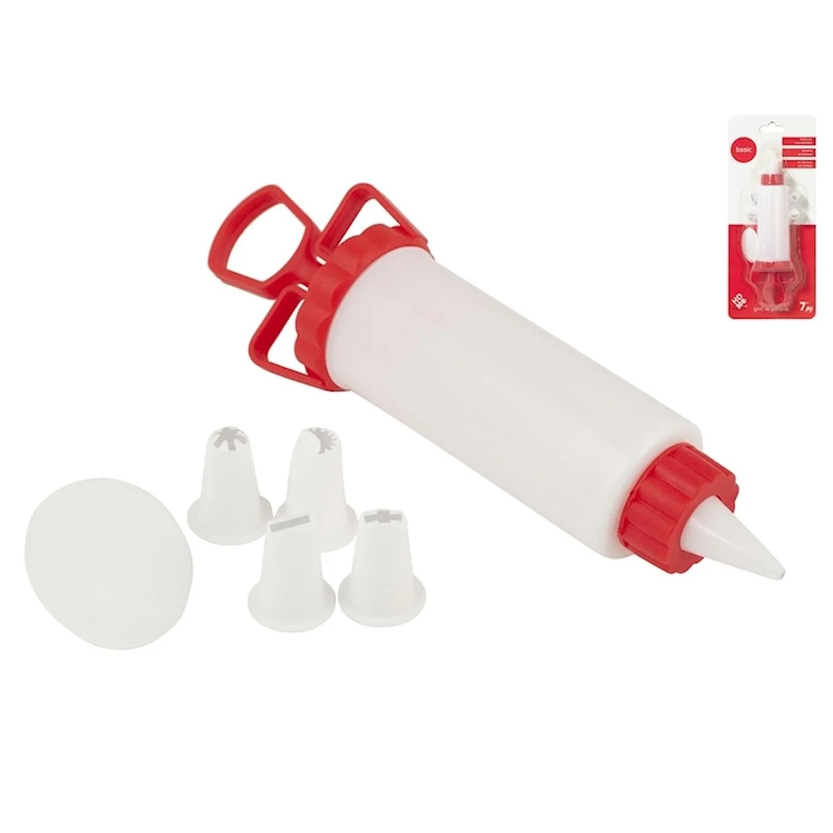 Siringa Dolci PVC con Set 4 Beccucci