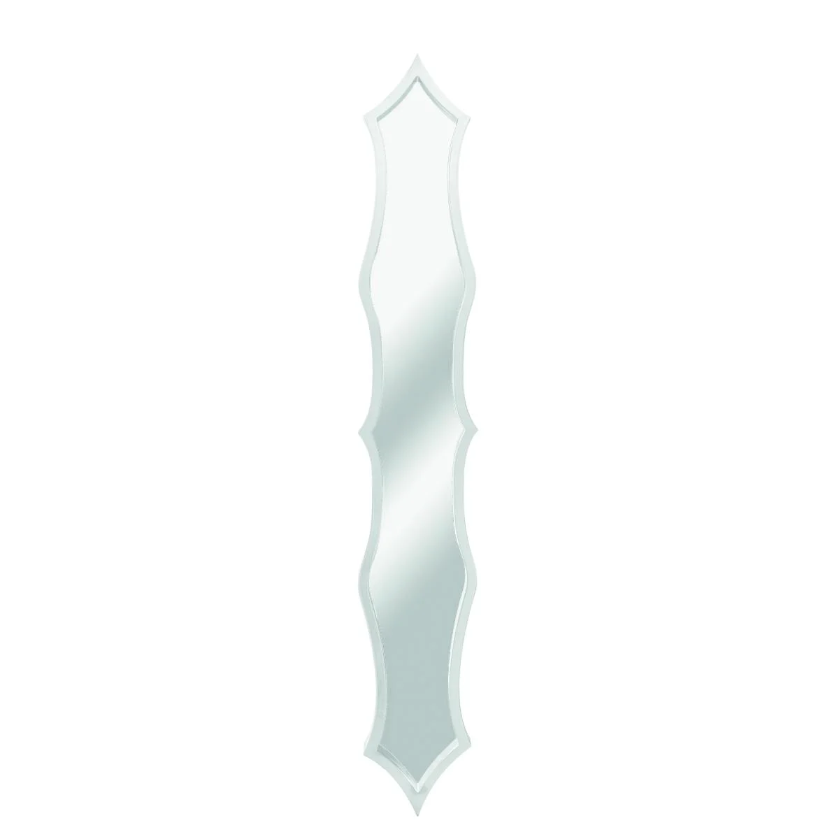 Specchio Legno Parentesi Bianco cm.16x119x2,5