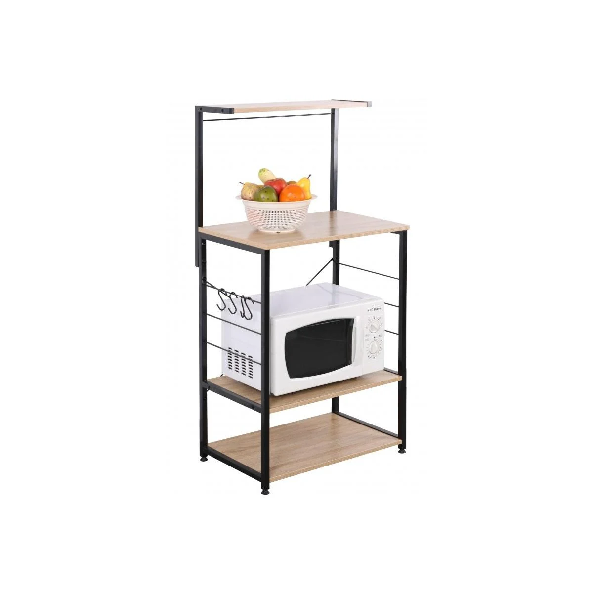Carrello Cucina Legno Metallo cm.60x40xh123