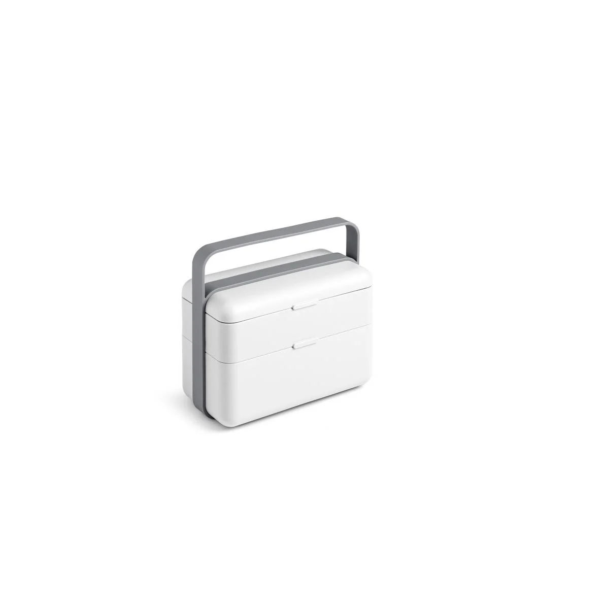 Contenitore PVC Porta Pranzo Bauletto Lunchbox Bianco