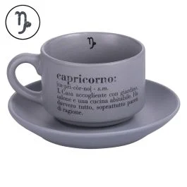 Tazzina caffè con piattino 90 ml, Victionary Capricorno