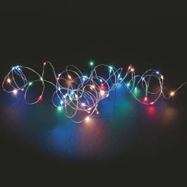 Filo 180 microled multicolor, uso esterno, 18 m, Santa's House