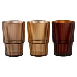 Bicchiere bibita 420 ml, in plastica PS, Shades of Chocolate, Unico