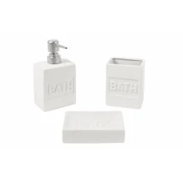 Set bagno 3 pezzi bianco
