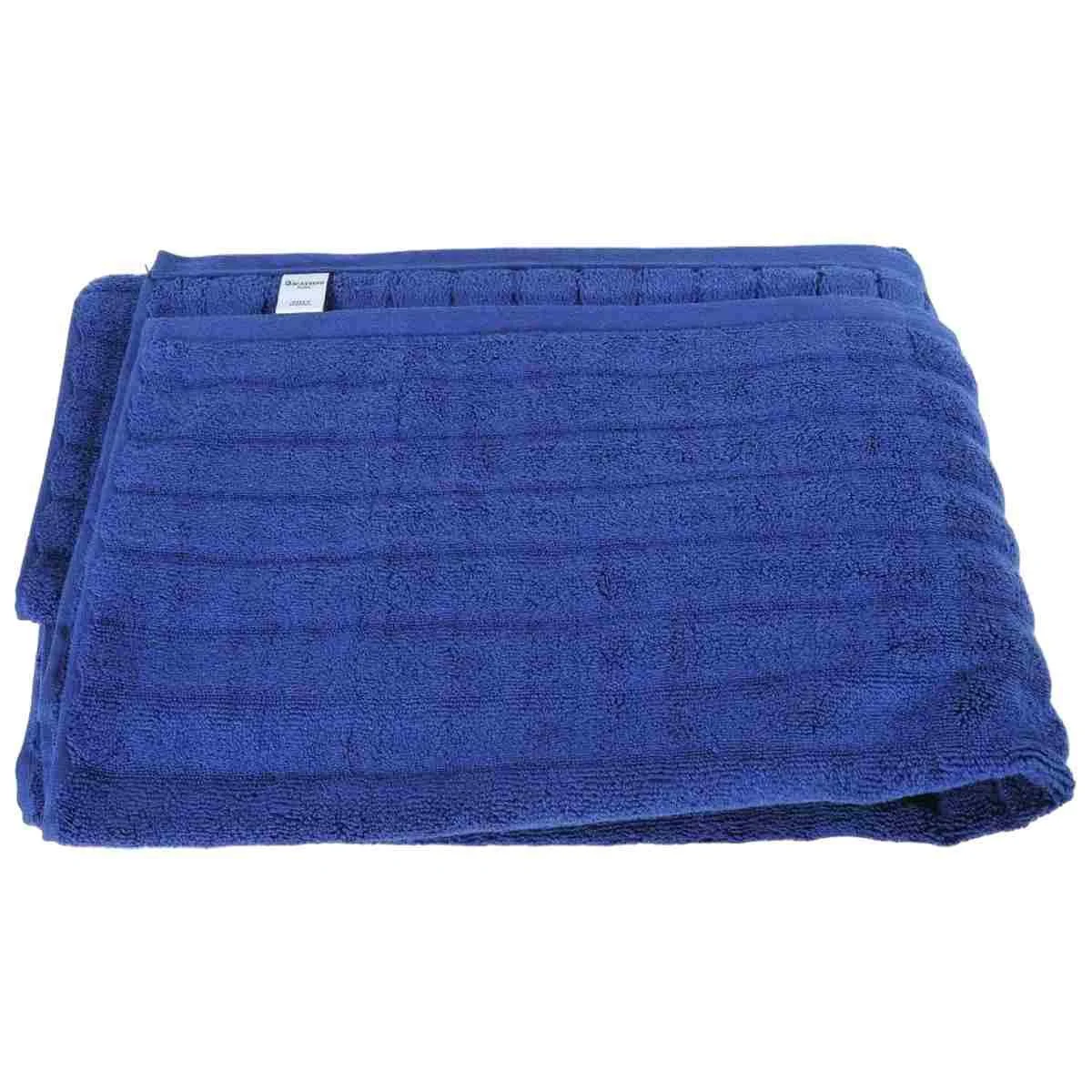 Asciugamano Barazzoni Telo Doccia Blu Onde Cotone cm.90x150