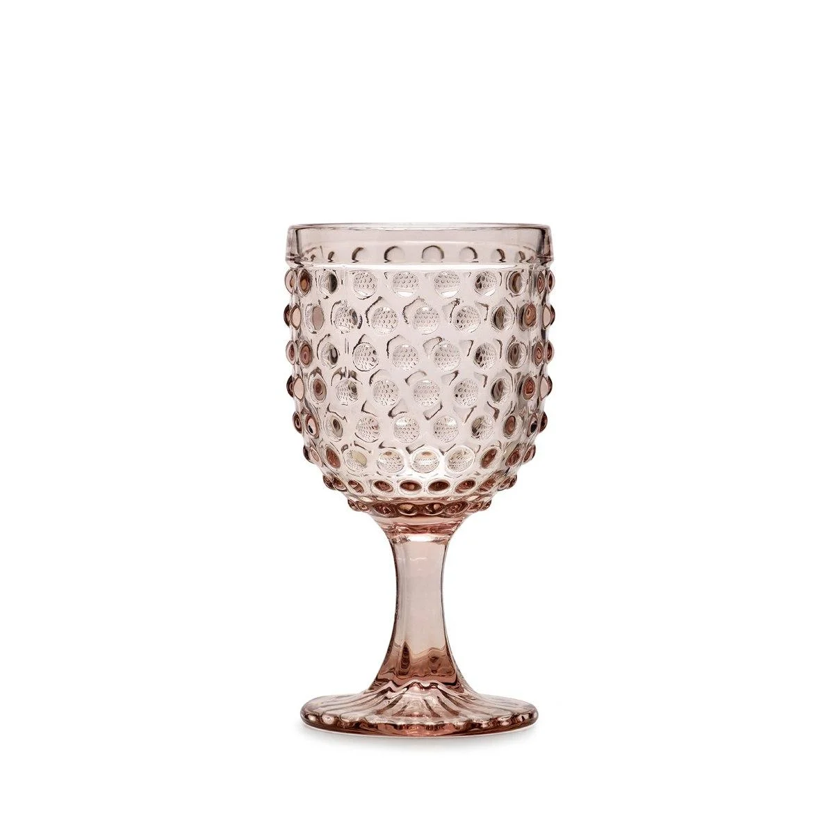 Bicchiere Vetro Singolo Calice Ibiza Rosa ml.300