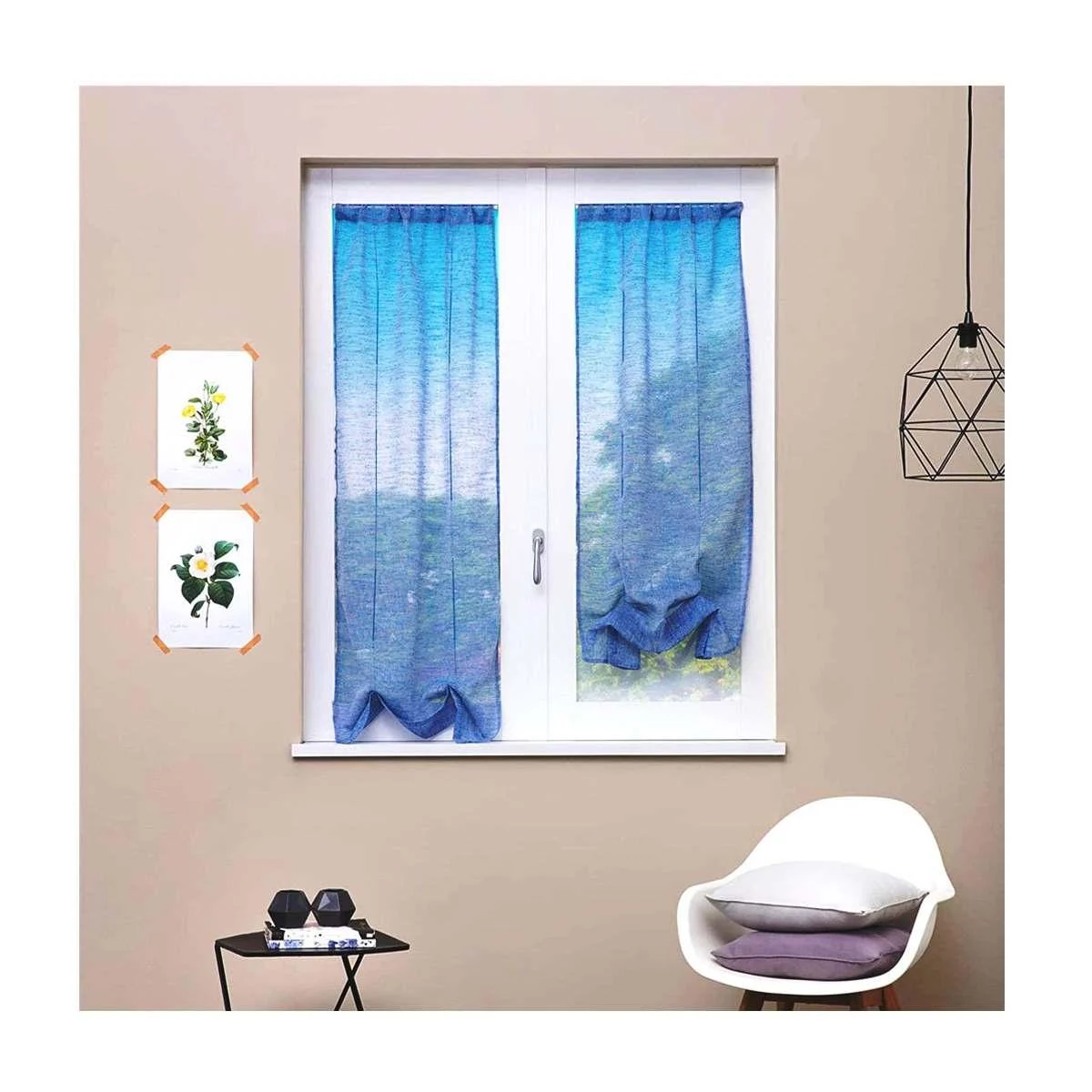 Tenda Coppia Cambogia Regolabile Blu cm.60x230