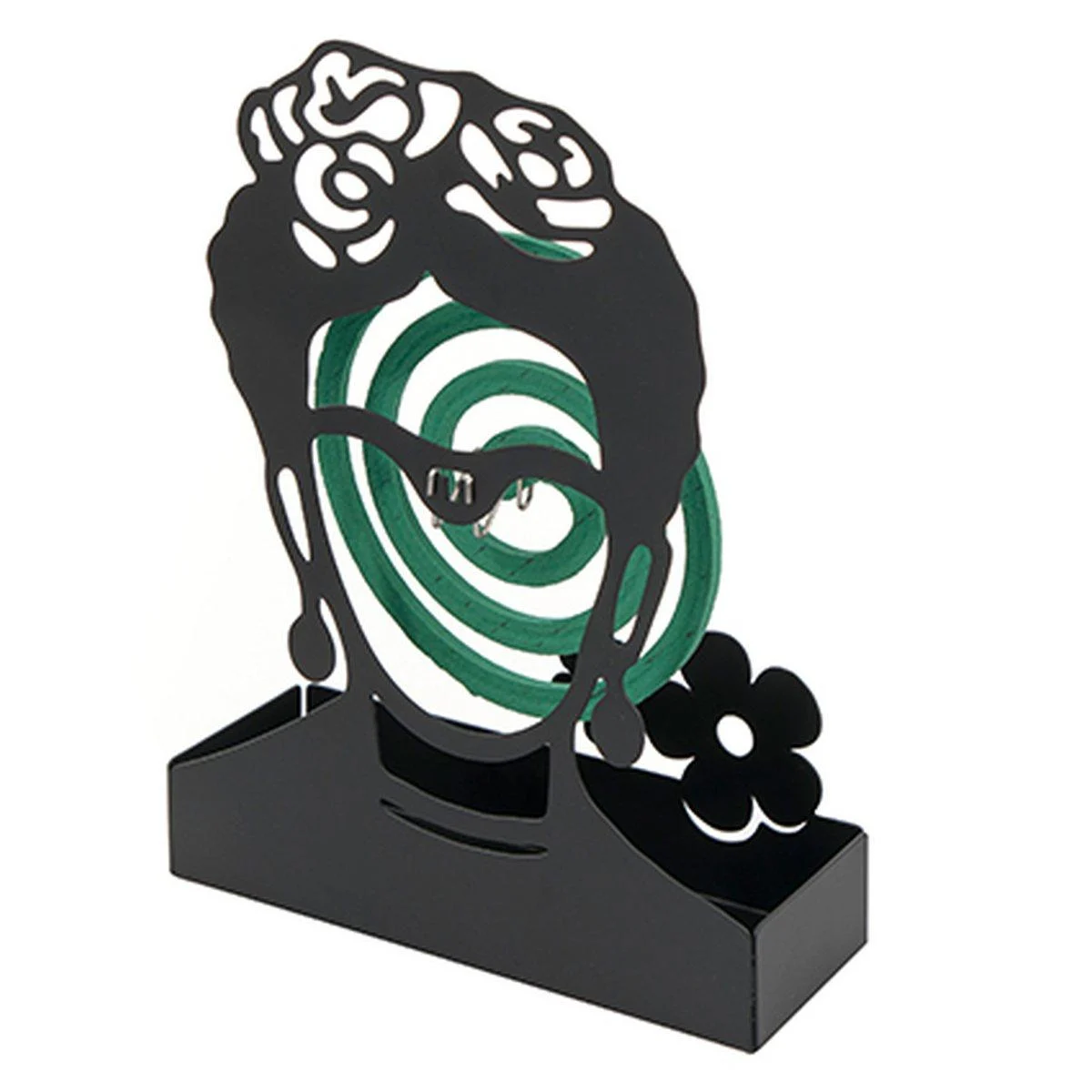 Portaspirali Lola Frida Metallo Nero cm.18x5x18