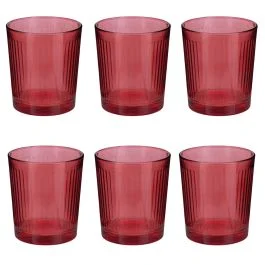 Set 6 bicchieri acqua 360 ml, Red Sibilla