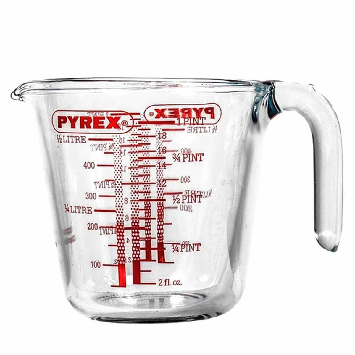 Caraffa Graduata Lt.0,50 Vetro Pyrex con Manico