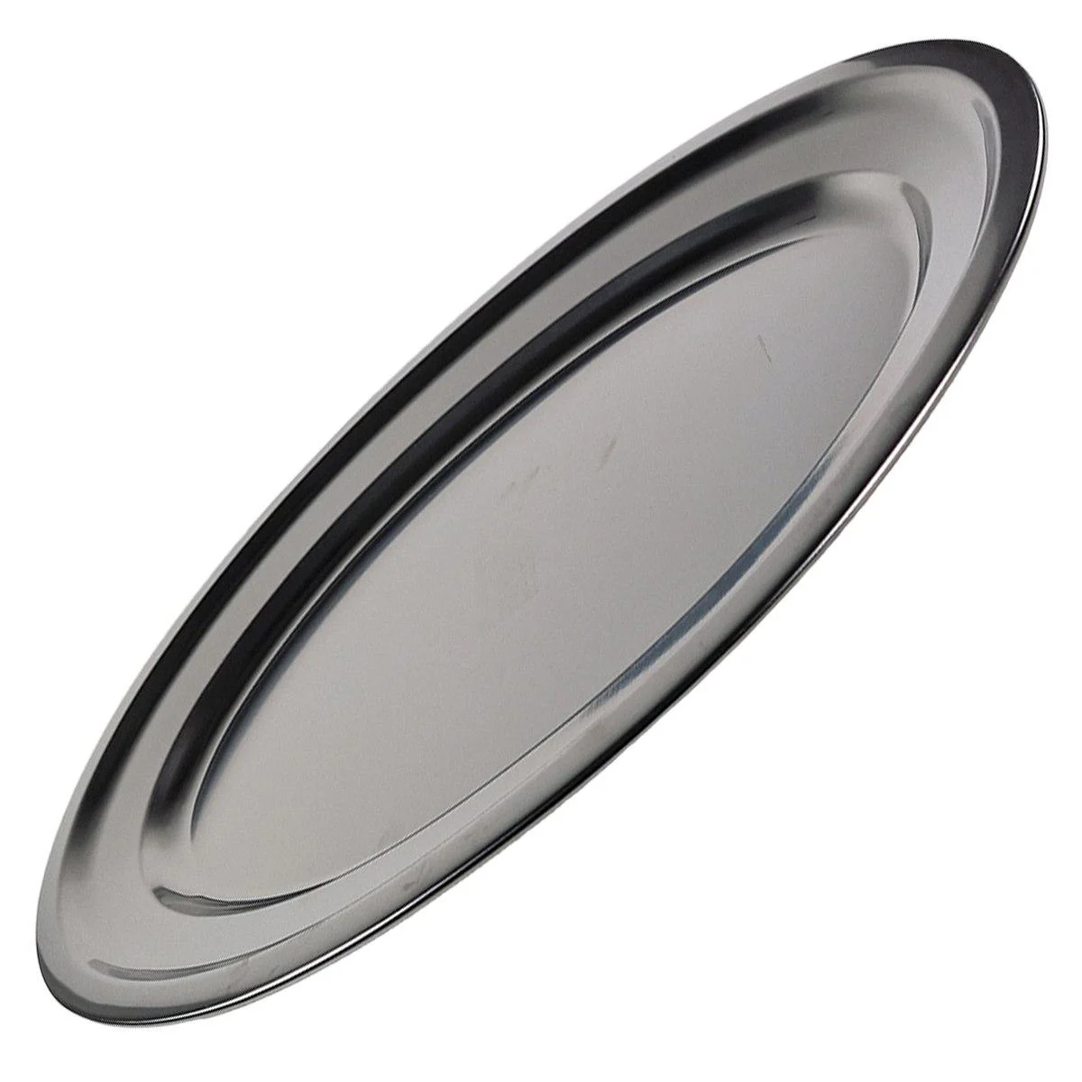 Vassoio Inox Inox Ovale cm.50x34