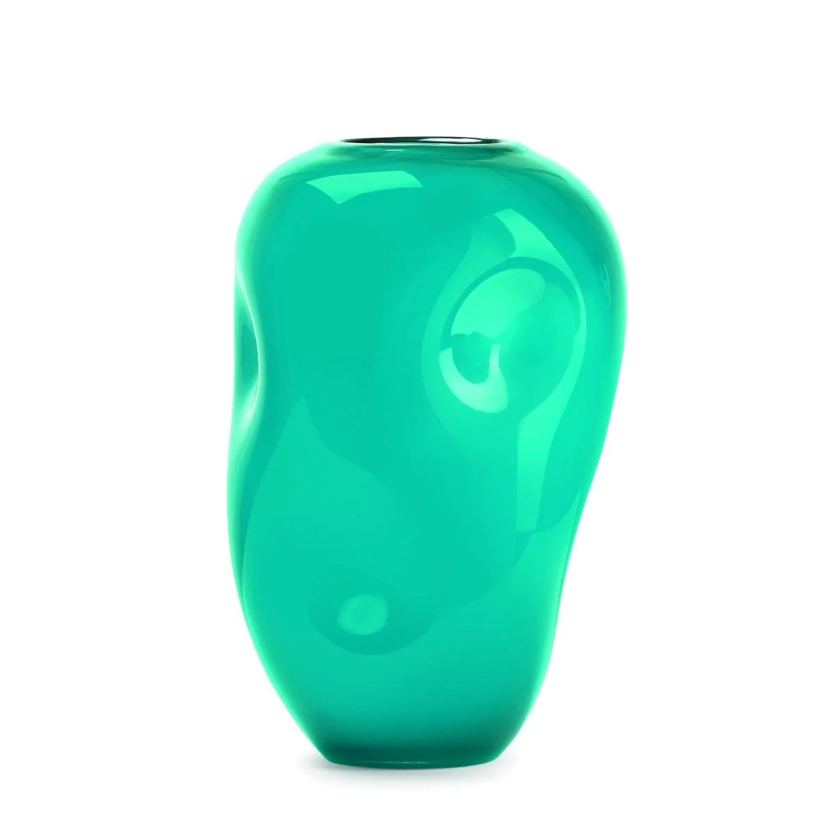 Vaso Vetro Dafne Turchese cm.33,5