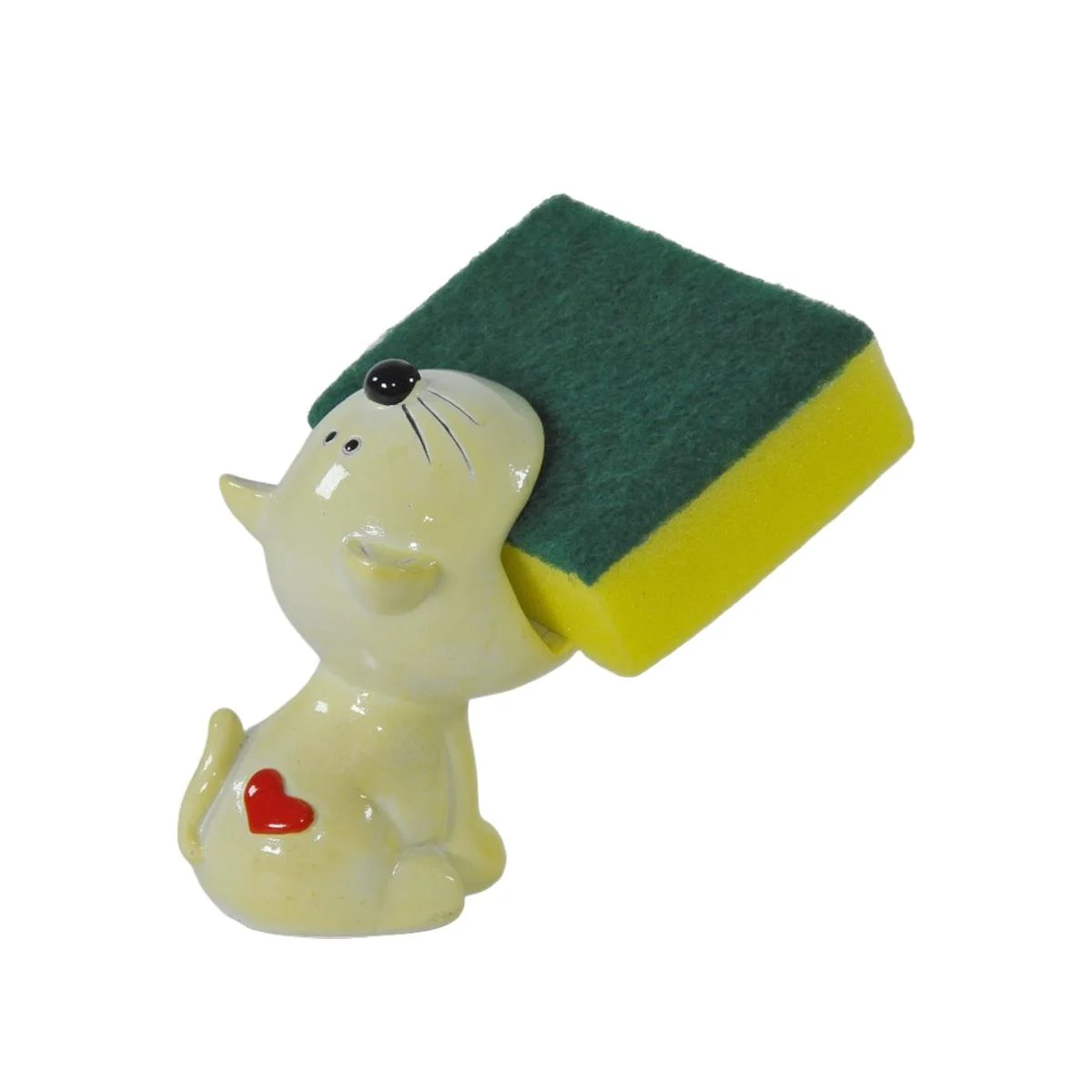 Portaspugne Ceramica Gatto Giallo cm.10