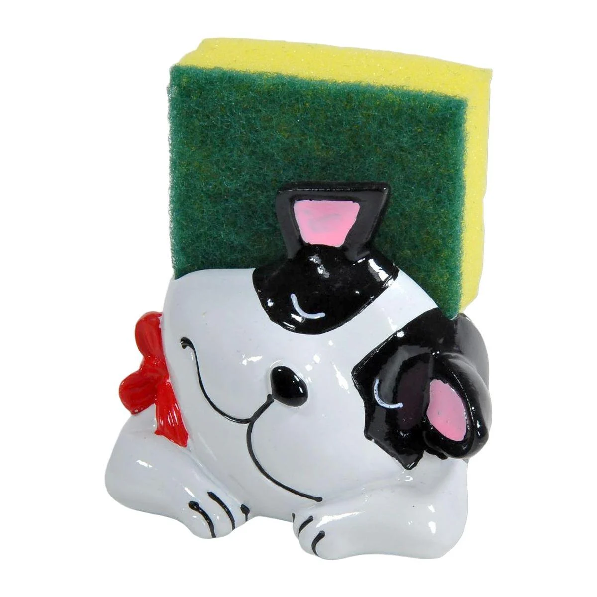 Portaspugne Ceramica Cane Bulldog Bianco cm.9