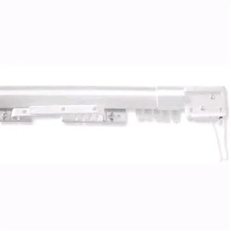 SCORRITENDA EASY Mod. 122-213 cm VALIANT Con Corda in Acciaio Verniciato Bianco