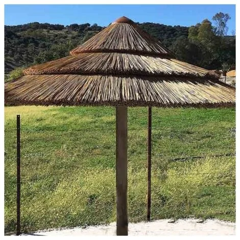 Ombrellone da Giardino Africano 2,15 metri. Altezza 3 m per Esterni e piscine