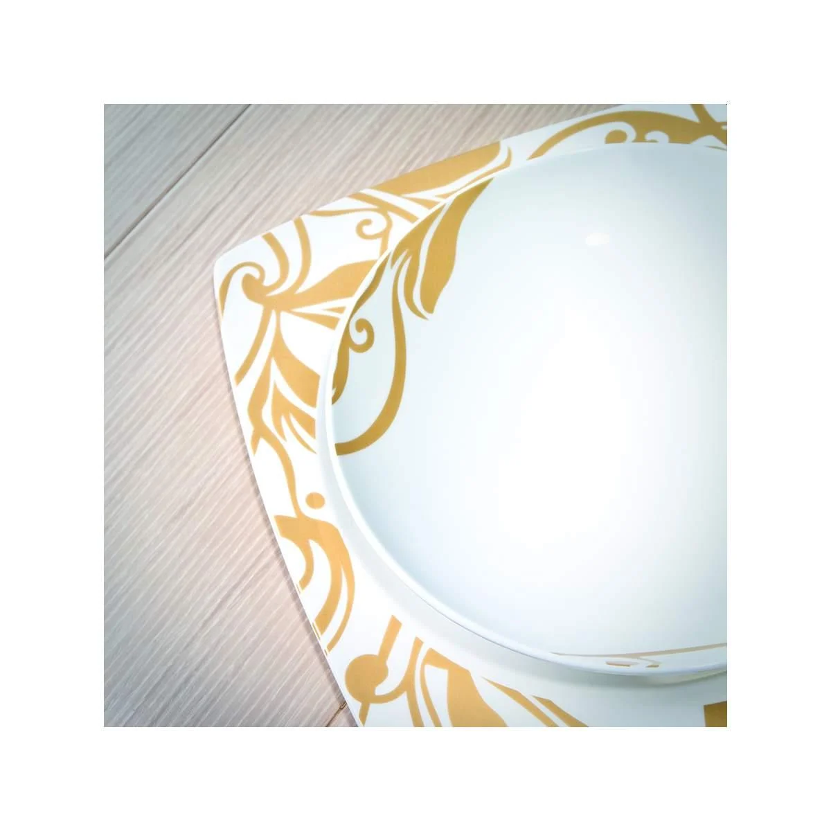 Piatti Tavola Set pz.6 Tavola Porcellana Fade Frutta cm.21x21 Aspendos