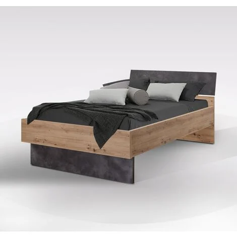 LETTO 1PIAZZA E 1/2 CON GIROLETTO MOD. LAFABRICA ROVERE ARTISAN E TADAO