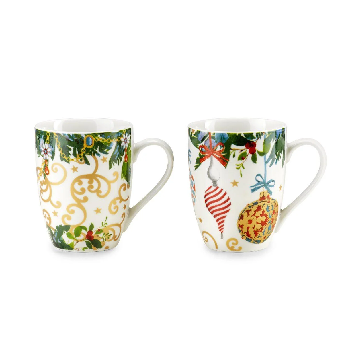 Tazza Natalizia Colazione Natale Colazione Porcellana Fade Xmas Gift Set pz.2