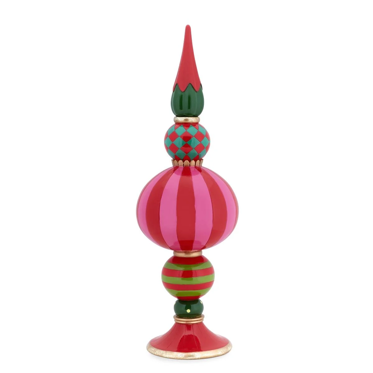 Candeliere con 1 Posto Candela Resina Fade Suzette Color cm.15x47
