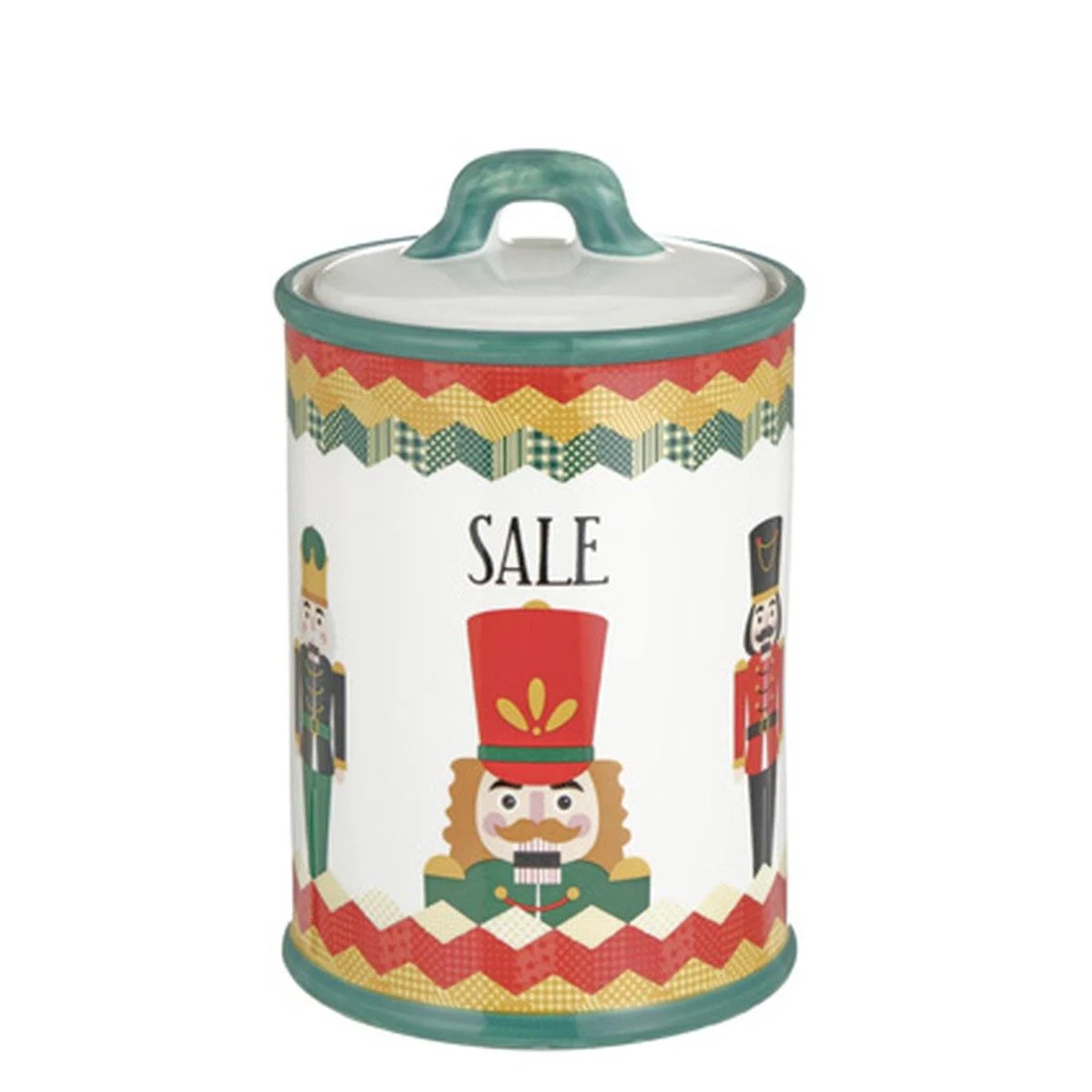 Barattolo Ceramica Stoneware Schiaccianoci Sale cm.16