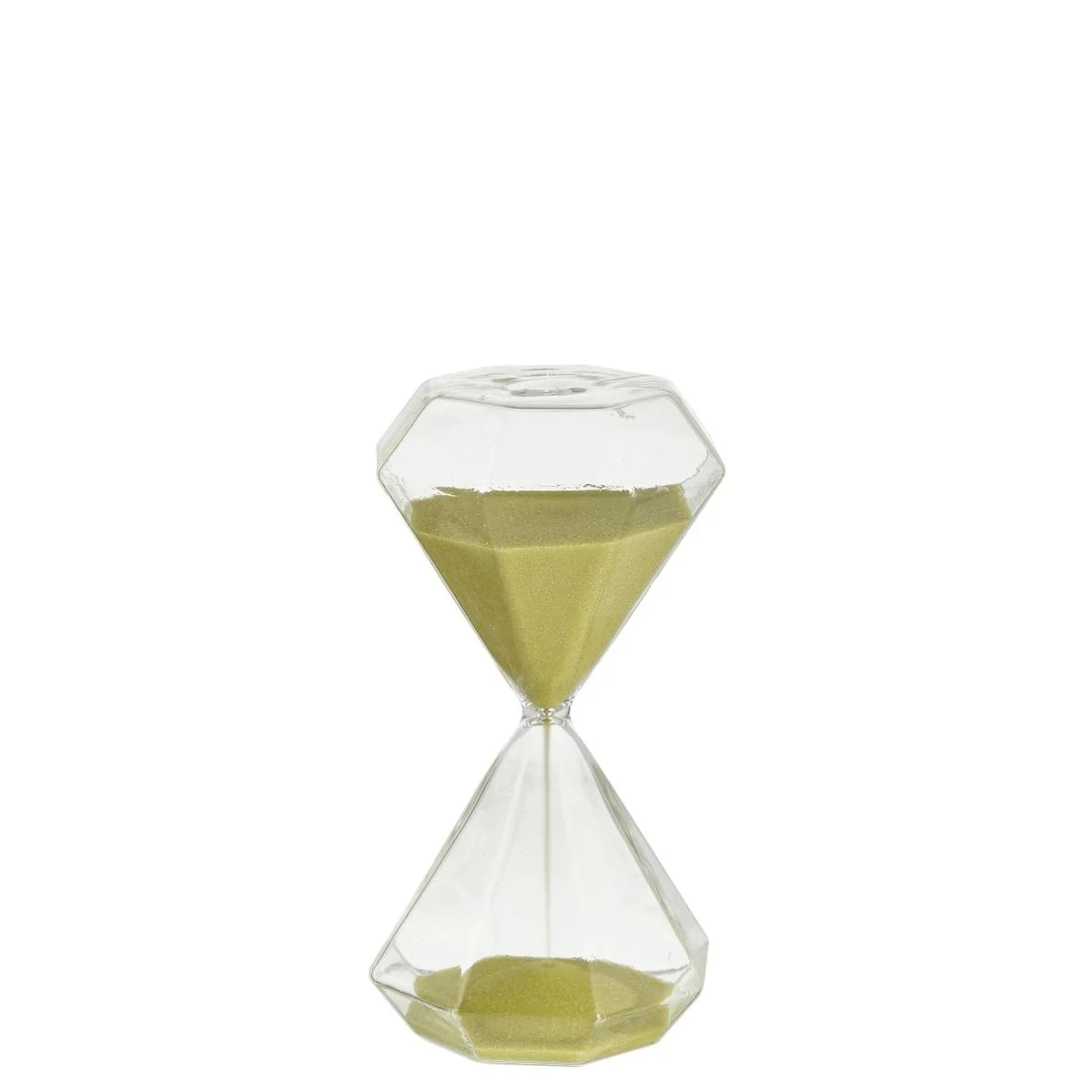 Clessidra Vetro 5 Minuti Sabbia Gialla cm.11