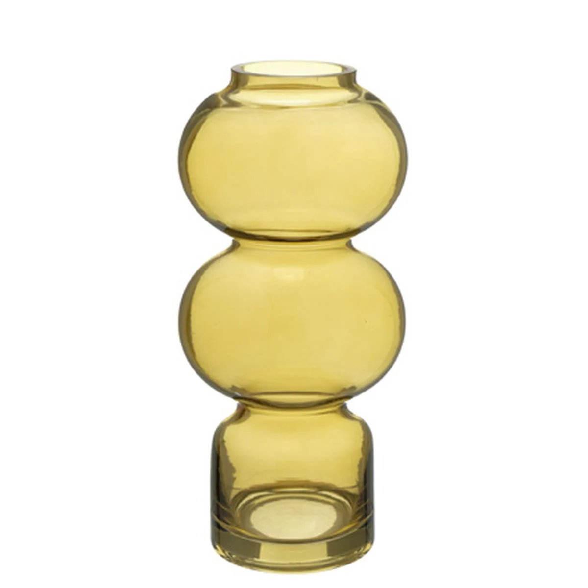 Vaso Vetro Sagomato Ambra cm.12x26,5