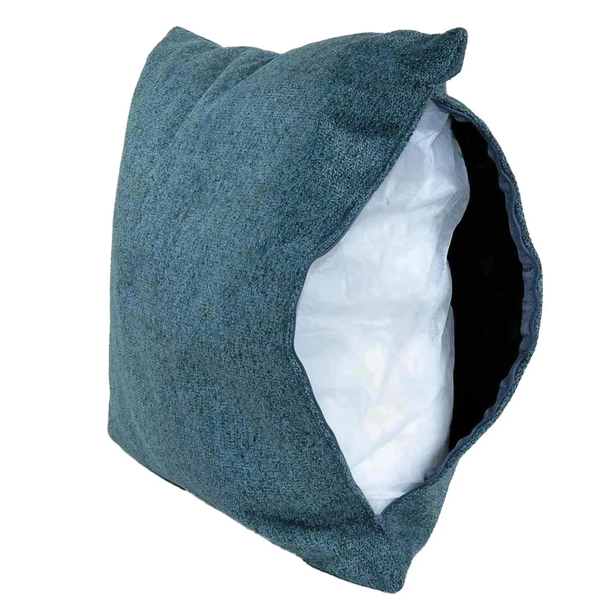 Cuscino Arredo Bouclè Verde cm.53x53x22
