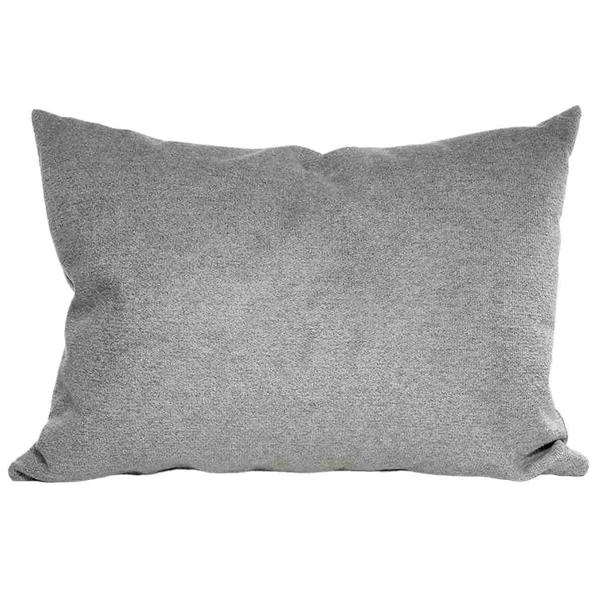 Cuscino Arredo Bouclè Grigio Chiaro cm.40x60x20